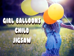 Juego Girl Balloons Child Jigsaw