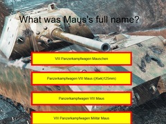 Juego Tank Quiz: Maus