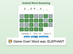 Juego Animal Word Guessing Game
