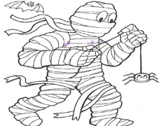 Juego Mummy Coloring Book
