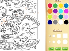 Juego Sea Animal Coloring Book