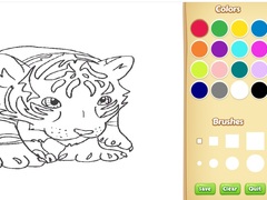 Juego Baby Tiger Coloring Book