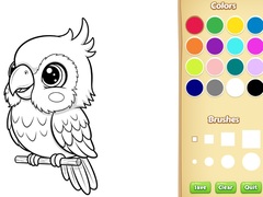 Juego Kawaii Animal Coloring Book