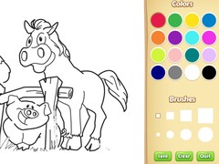Juego Farm Animals Coloring Book for Kids