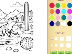Juego Desert Animals Coloring Book for Kids