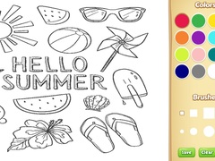 Juego Hello Summer Coloring Book for Kids