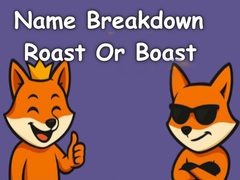 Juego Name Breakdown Roast Or Boast