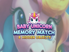 Juego Baby Unicorn Memory Match & Hidden Objects