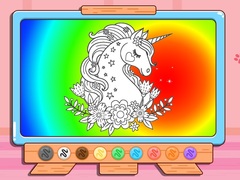 Juego Coloring Book: Glitter Unicorn