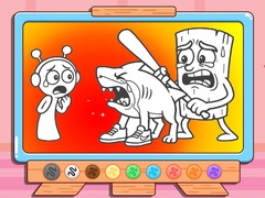 Juego Coloring Book: Sprunki VS Tung Tung Sahur