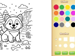 Juego Dog Coloring Book