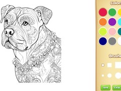 Juego Dog Coloring Book for Adults