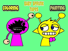 Juego Coloring Baby Sprunk tapes Painting