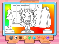 Juego Coloring Book: Avatar Girl Dress Up Shopping