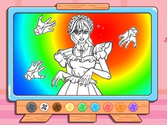 Juego Coloring Book: Wednesday Addams Dancing