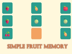 Juego Simple Fruit Memory