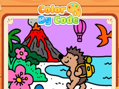 Juego Color By Code Volcano Hedgehog