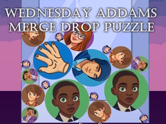 Juego Wednesday Addams Merge Drop Puzzle