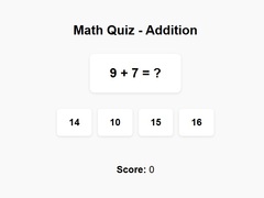 Juego Math Quiz Addition