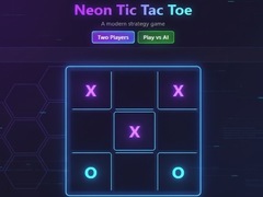 Juego Neon Tic-Tac-Toe