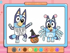 Juego Coloring Book: Bluey Halloween Costume