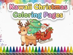 Juego Kawaii Christmas Coloring Pages