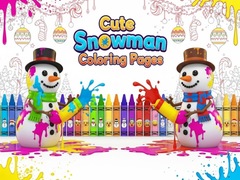 Juego Cute Snowman Coloring Pages