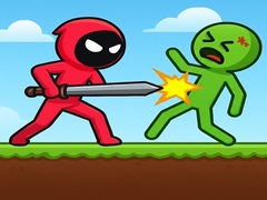 Juego Red Stickman vs Monster School