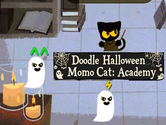 Juego Doodle Halloween Momo Cat: Academy