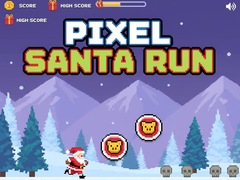 Juego Pixel Santa Run