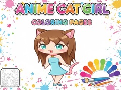 Juego Anime Cat Girl Coloring Pages