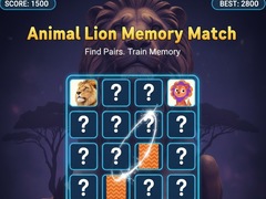 Juego Animal Lion Memory Match