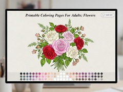 Juego Printable Coloring Pages For Adults Flowers