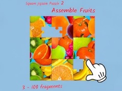 Juego Square jigsaw Puzzle 2 - Assemble Fruits