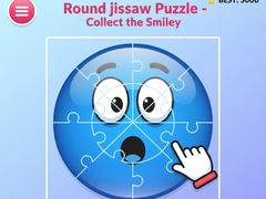 Juego Round jigsaw Puzzle - Collect the Smiley