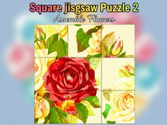 Juego Square jigsaw Puzzle 2  Assemble Flowers