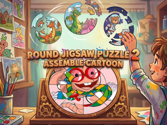 Juego Round Jigsaw Puzzle 2 Assemble Cartoon
