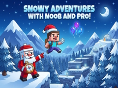 Juego Snowy Adventures with Noob and Pro!