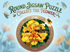 Juego Round jigsaw Puzzle - Collect the Flower