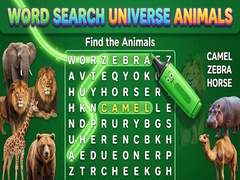 Juego Word Search Universe Animals