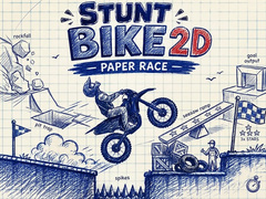 Juego Stunt Bike 2D Paper Race