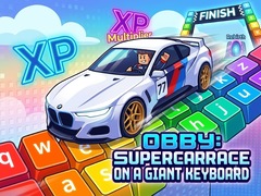 Juego Obby: Supercar Race on a Giant Keyboard
