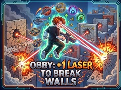 Juego Obby: +1 Laser to Break Walls