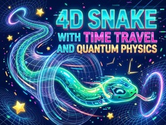 Juego 4D Snake with Time travel and Quantum Physics