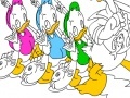 Juego Donald and Family Online Coloring