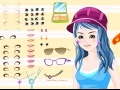 Juego The girl with blue hair
