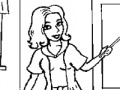 Juego At the school Online Coloring Game