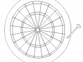 Juego Dart Board Coloring
