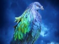 Juego Lovely blue bird slide puzzle