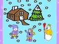 Juego Snow and Children Coloring